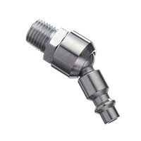 Mastercraft Male Air Tool Connector/Swivel Plug with Flexible Coupling, 1/4-in NPT