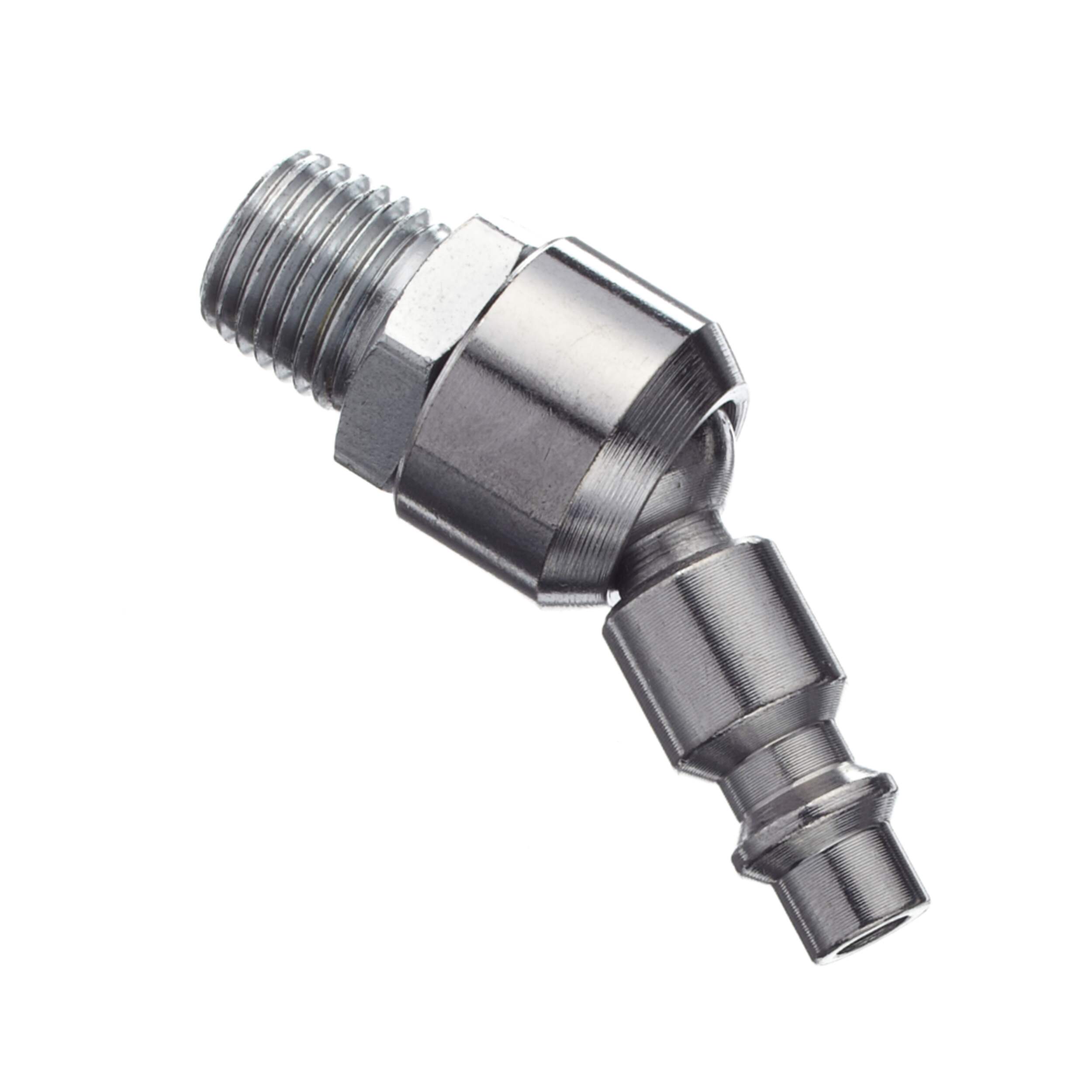 Mastercraft Male Air Tool Connector/Swivel Plug with Flexible Coupling, 1/4-in NPT Side_Right