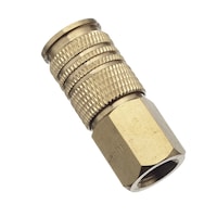 Mastercraft Universal Brass Female Air Hose Connect Coupler, 1/4-in NPT