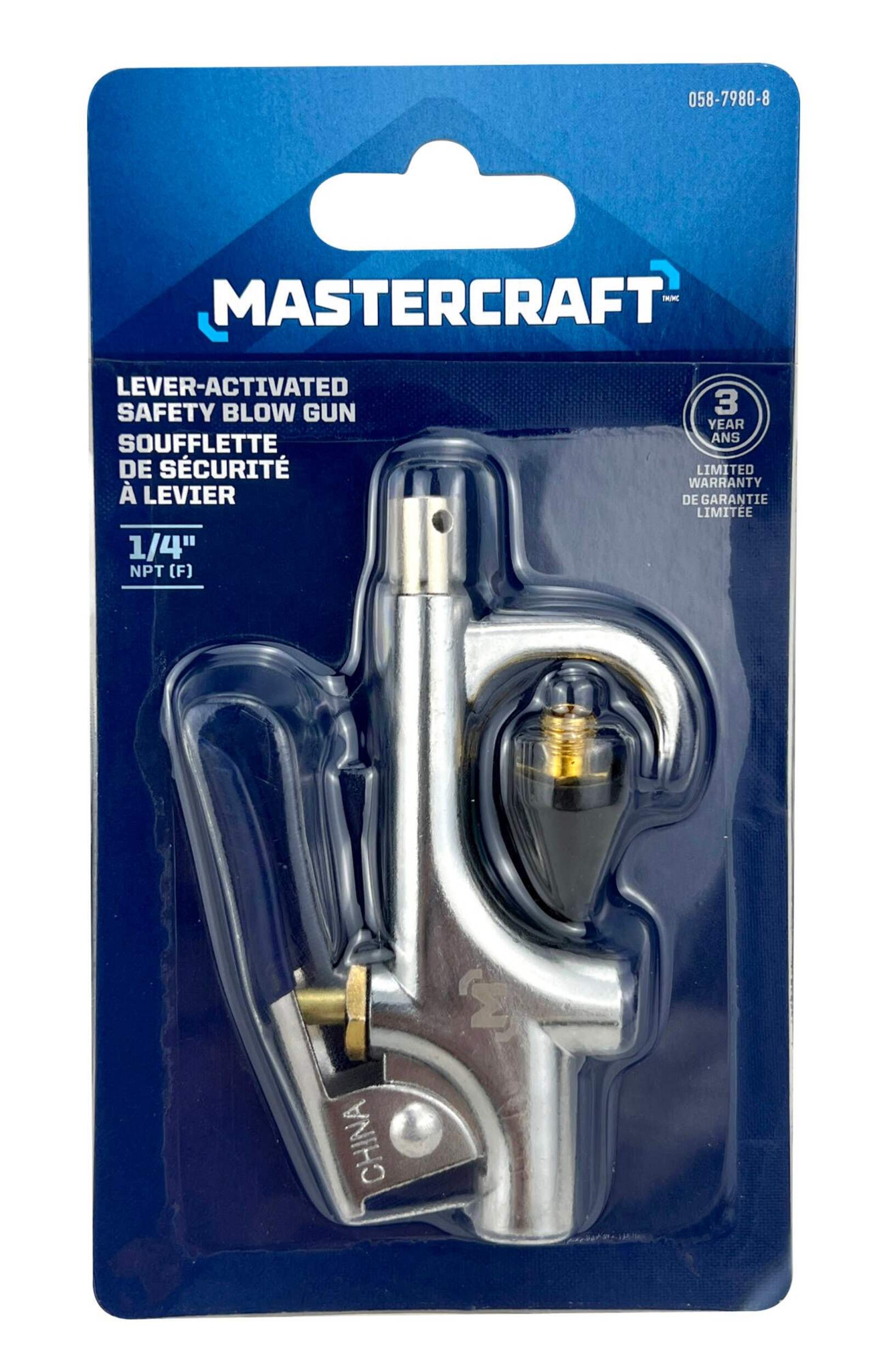 Soufflette à air Mastercraft approuvée par l'OSHA Front_Flat