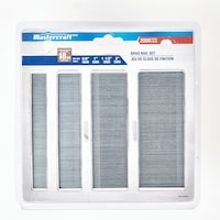 Mastercraft 18-Gauge Galvanized Steel Brad Nail Set, Assorted Nail Sizes, 2000-pc