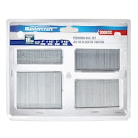 Mastercraft 16-Gauge Finishing Nail Set, Assorted Nail Sizes, 2000-pc