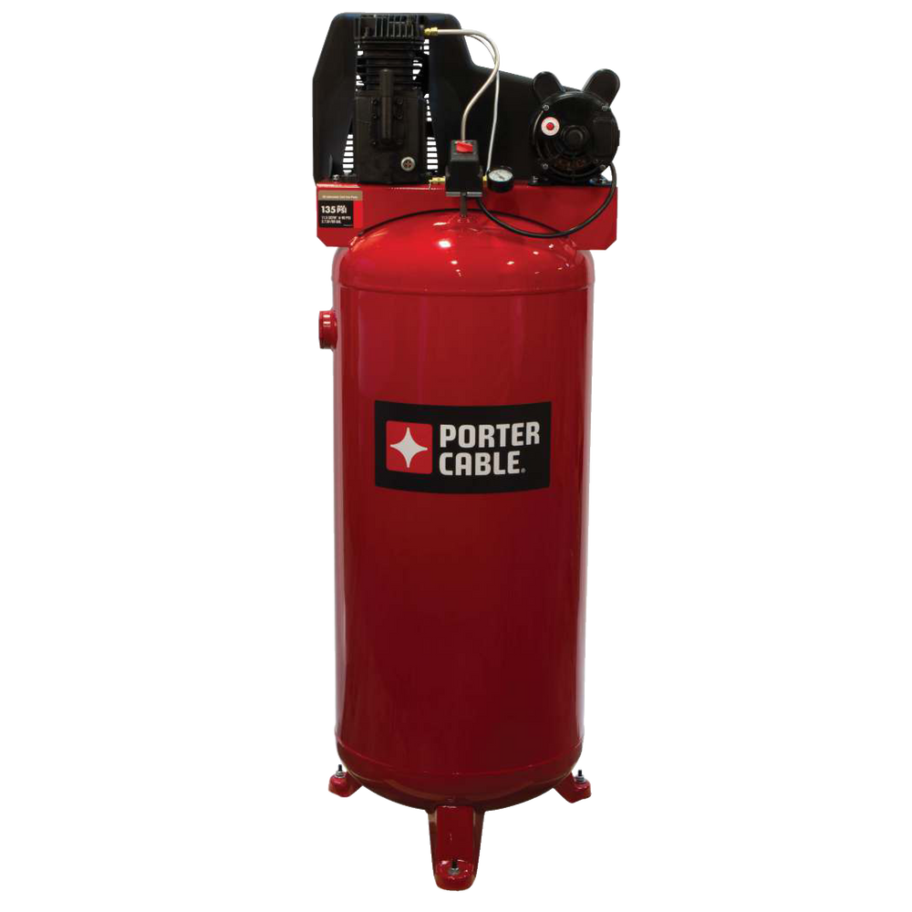 Porter Cable 60 Gallon Oil Lubricated Stationary Vertical Air