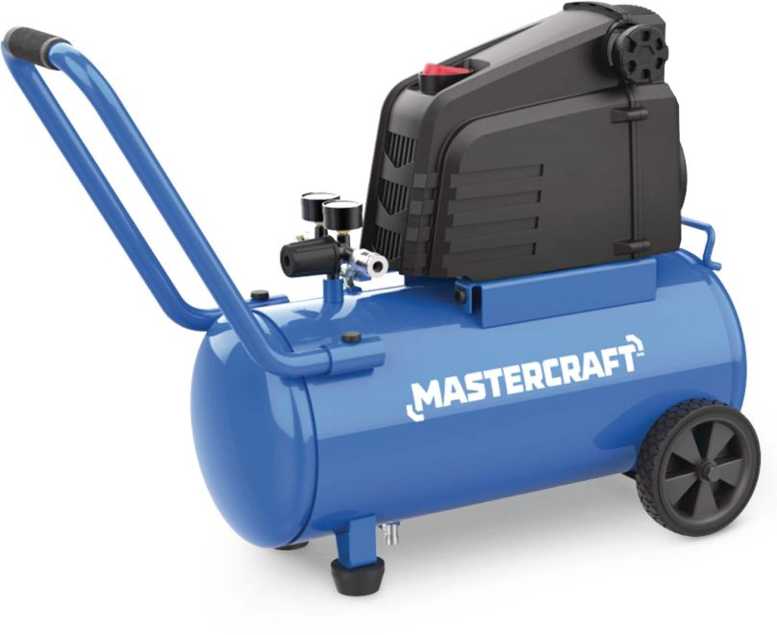 Mastercraft 8-Gallon Oil-Free Portable Air Compressor, 150 PSI, 1.5 HP Front_Angled_Left