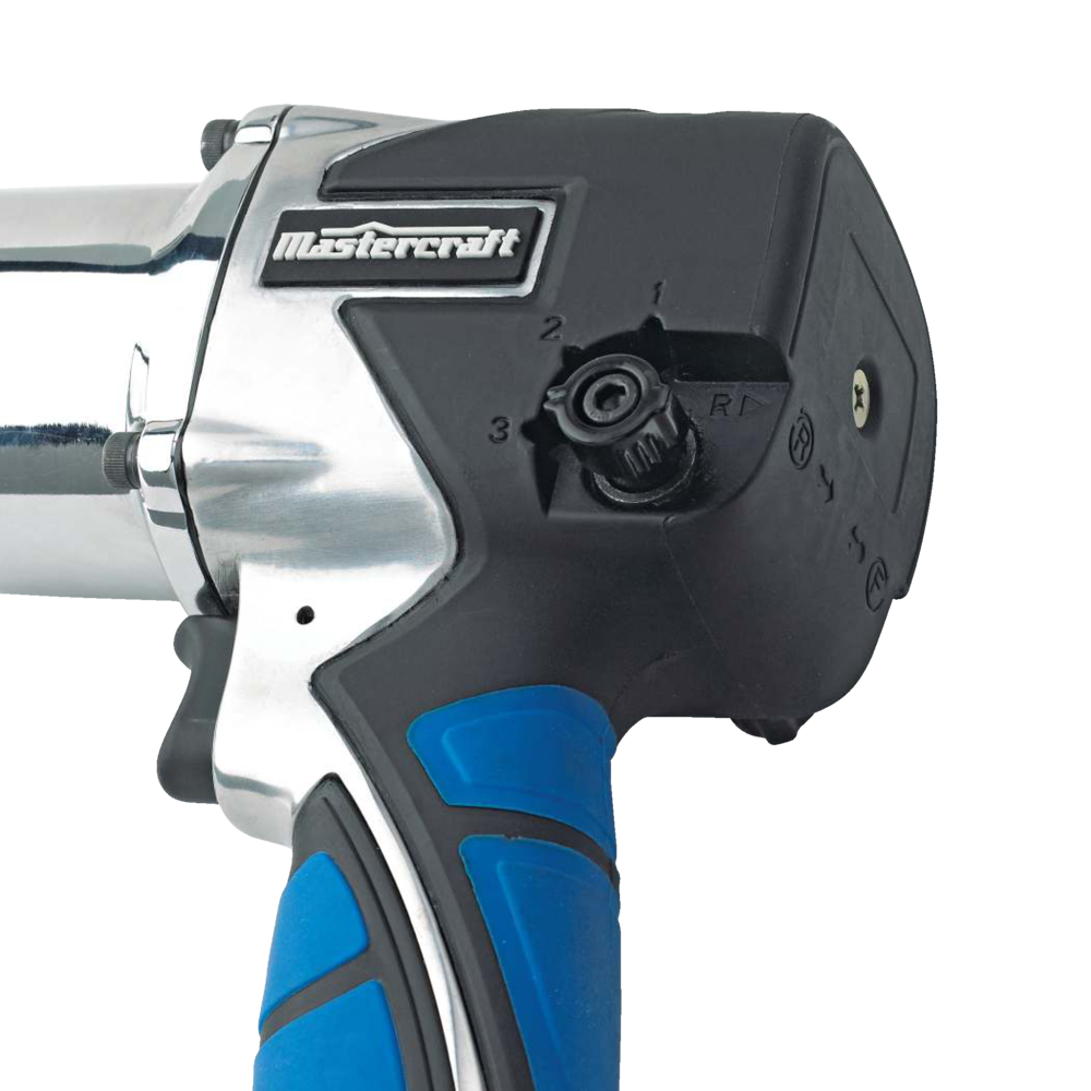 Mastercraft 1/2in Pneumatic Air Impact Wrench with Rubber Grip