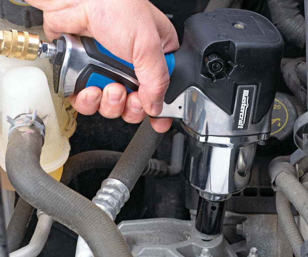 Mastercraft 1/2in Pneumatic Air Impact Wrench with Rubber Grip, 7500RPM Canadian Tire