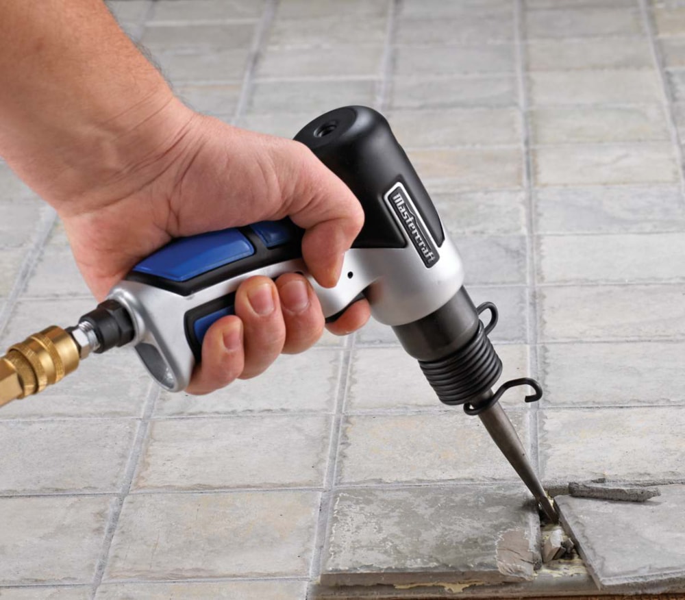 Mastercraft Pneumatic Air Hammer with Chisel, 4500 BPM Back_Angled_Right