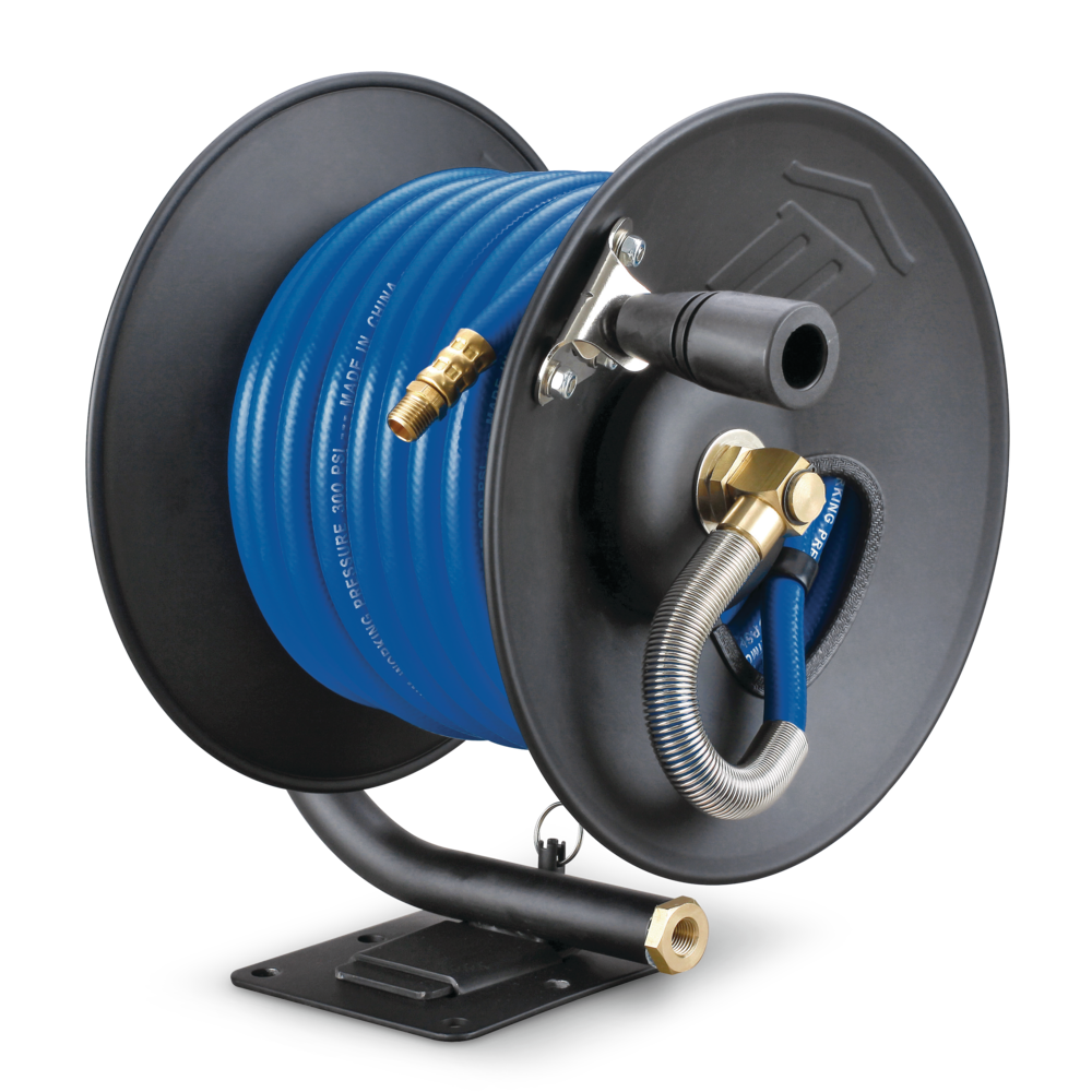 Mastercraft PVC Manual Air Hose Reel, 3/8in x 50ft Canadian Tire