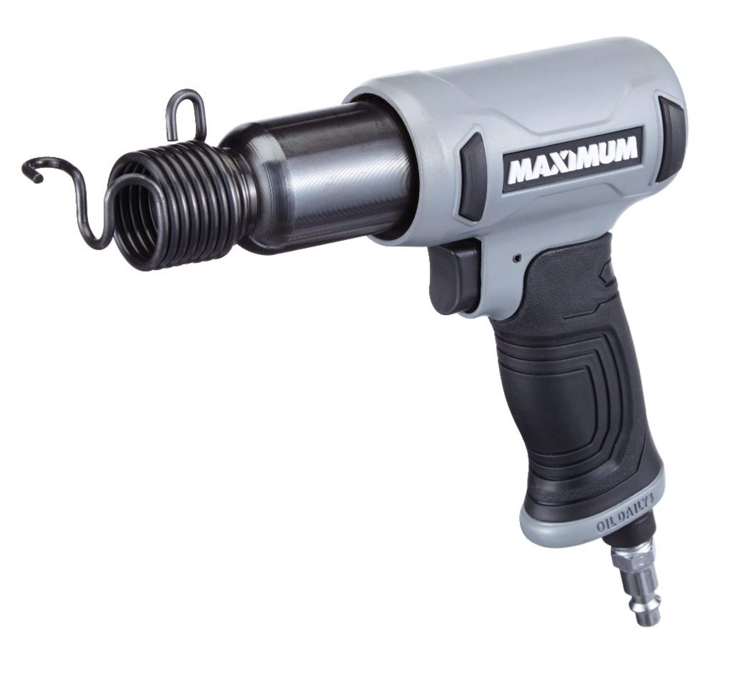 MAXIMUM Pneumatic Air Hammer with Chisel Front_Angled_Left