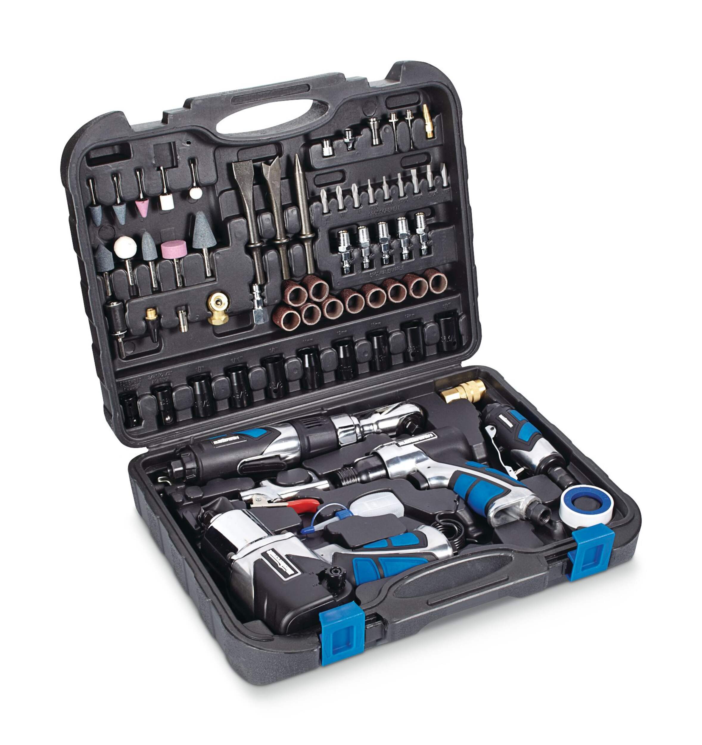 Outils pneumatiques tout usage Mastercraft avec étui de transport, paq. 71 Front_Angled_Right