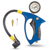 Mastercraft Premium Air Inflator Gun & Adaptors with Tire Gauge & Rotatable Dial Composite_or_Mixed