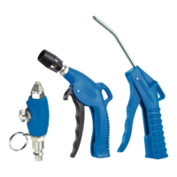 Mastercraft Lightweight Air Blow Gun Kit with Three Nozzle Sizes, 1/4-in