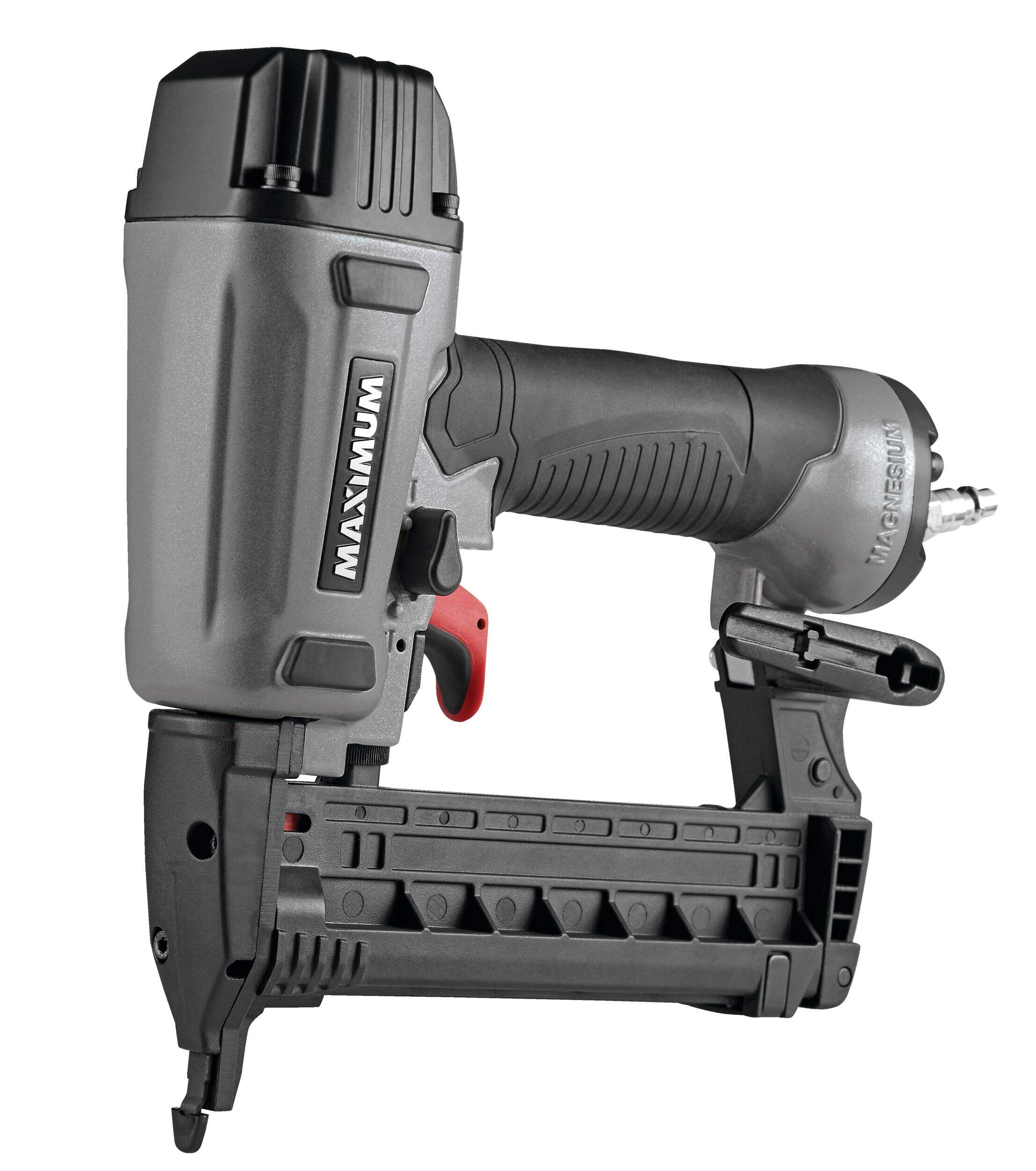 MAXIMUM 18-Gauge Lightweight Pneumatic Air Stapler/Staple Gun Front_Three_Fourths_Angled_Left