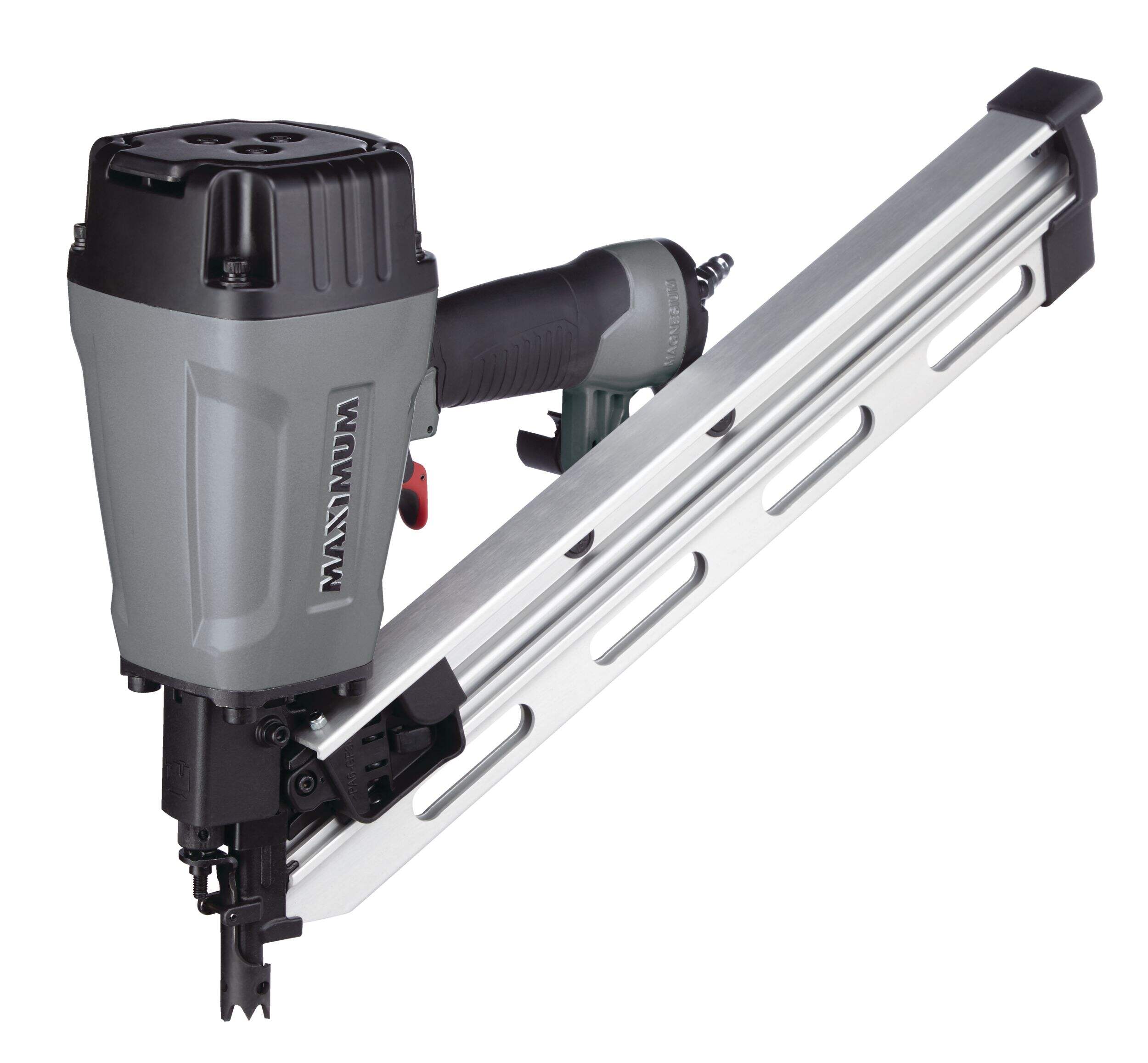 MAXIMUM 34D Lightweight Pneumatic Framing Nailer, 3-1/2-in Front_Three_Fourths_Angled_Left