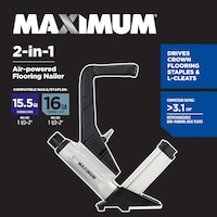 MAXIMUM 2-in-1 Lightweight Pneumatic Flooring Nailer Side_Left