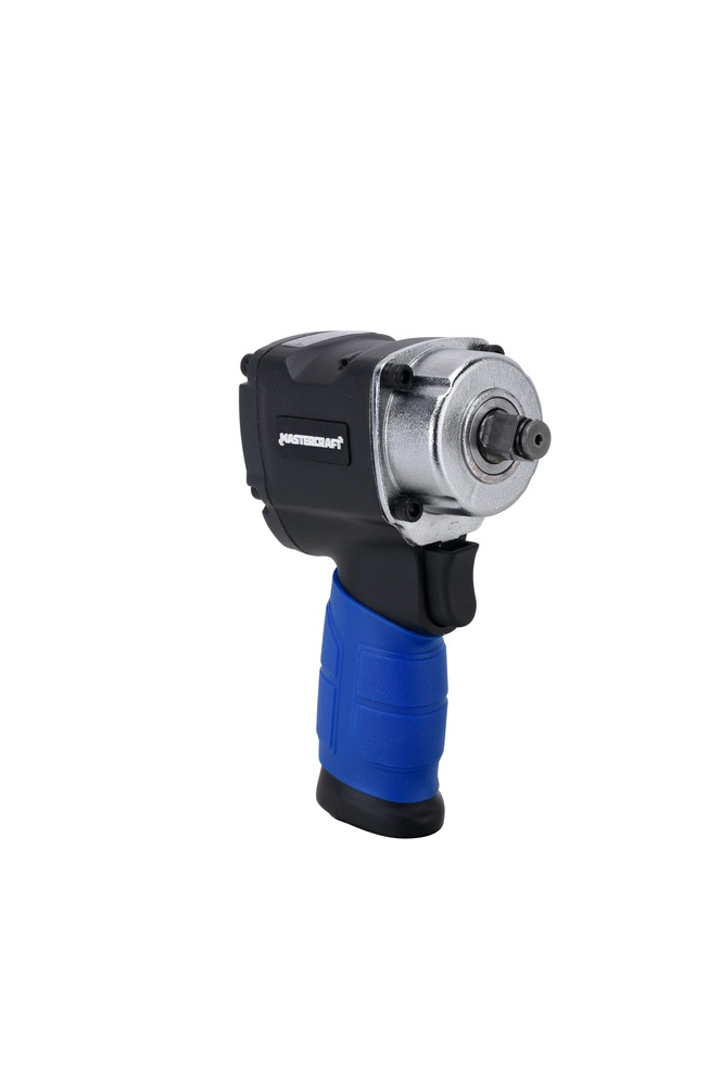 Mastercraft Lightweight 1/2in Stubby Pneumatic Air Impact Wrench For