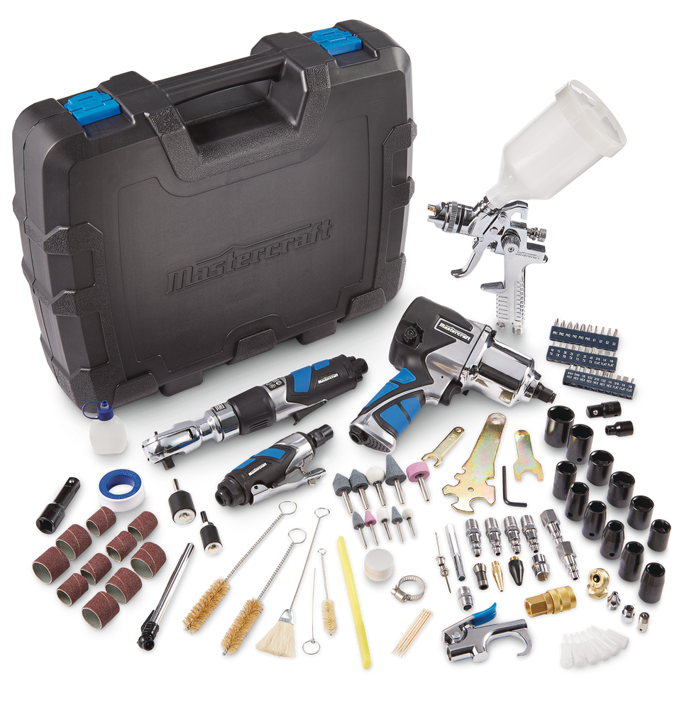 Mastercraft MultiPurpose Pneumatic Air Tool Kit, 118pc Canadian Tire