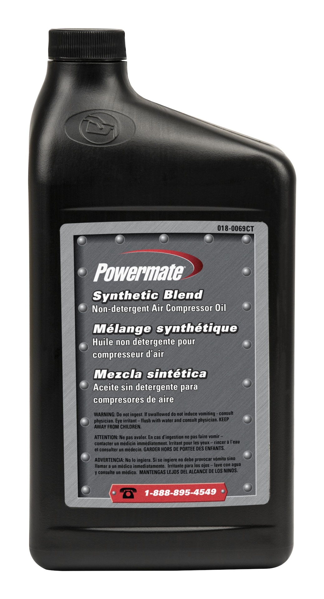 Powermate Synthetic Blend Nondetergent Air Compressor Oil, 32oz