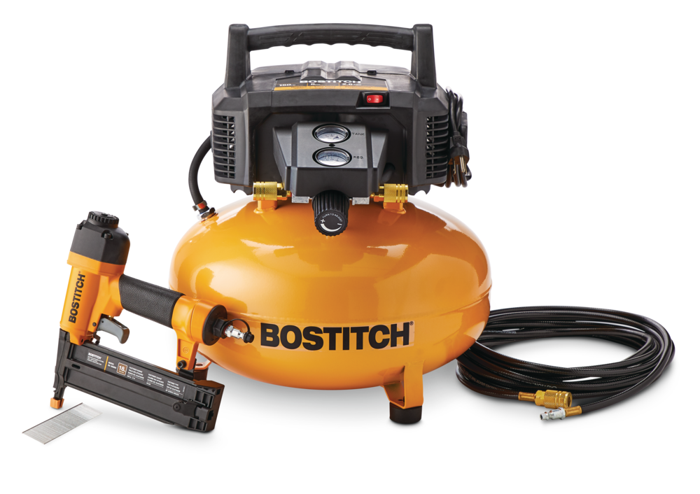 Bostitch BTFP1KIT-CA 6-Gallon Oil-Free Portable Air Compressor  18-Gauge Nailer  Kit Canadian Tire