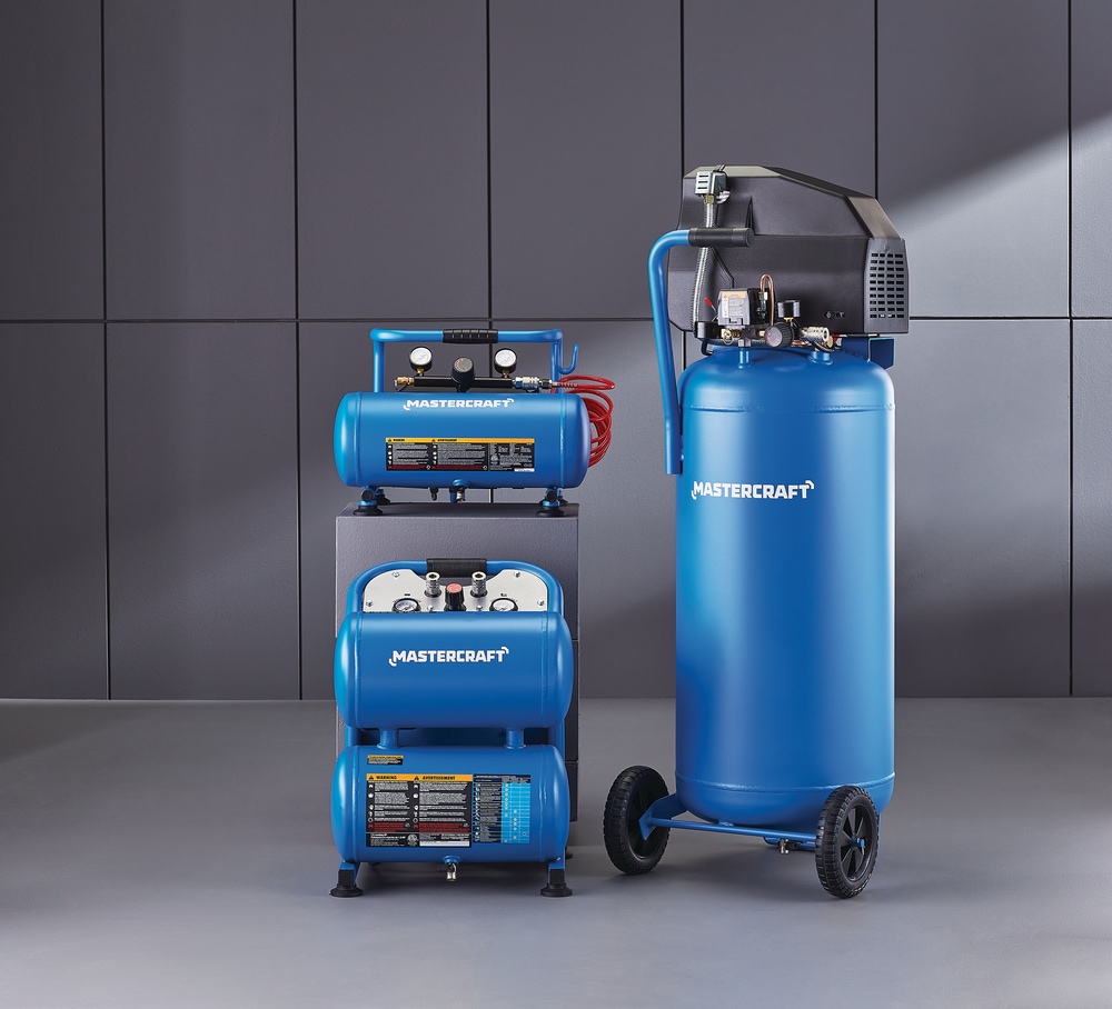 Mastercraft 20Gallon OilFree Portable Vertical Air Compressor, 135