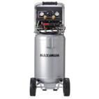 Compresseur d'air vertical portatif sans huile Mastercraft, 26 gallons,  noir mat, 135 lb/po2, 1,8 HP