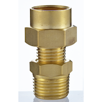 Mastercraft Brass 3/8-in & 1/4-in NPT Reducer & Increaser Front_Elevated