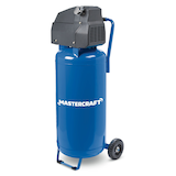 Mastercraft 20-Gallon Oil-Free Portable Vertical Air Compressor, 135 PSI, 2HP Front_Angled_Left