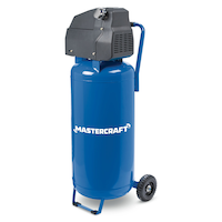 Compresseur d'air vertical portatif sans huile Mastercraft, 20 gallons, 135 lb/po2, 2 HP
