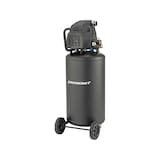 Mastercraft 26-Gallon Oil-Free Portable Vertical Air Compressor, Matte Black, 135 PSI, 1.8HP Front_Angled_Left