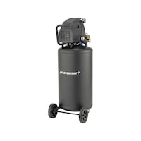 Mastercraft 26-Gallon Oil-Free Portable Vertical Air Compressor, Matte Black, 135 PSI, 1.8HP Front_Angled_Left