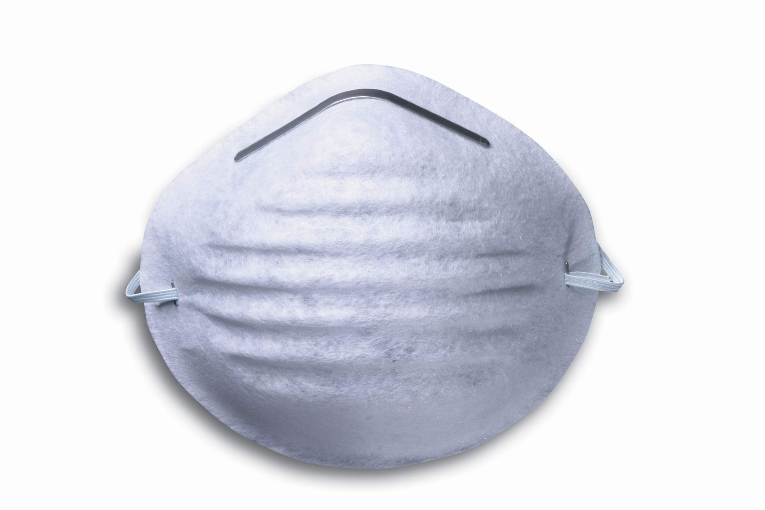 Honeywell Adjustable Disposable Dust Face Masks, White, 50-pk Front_Flat