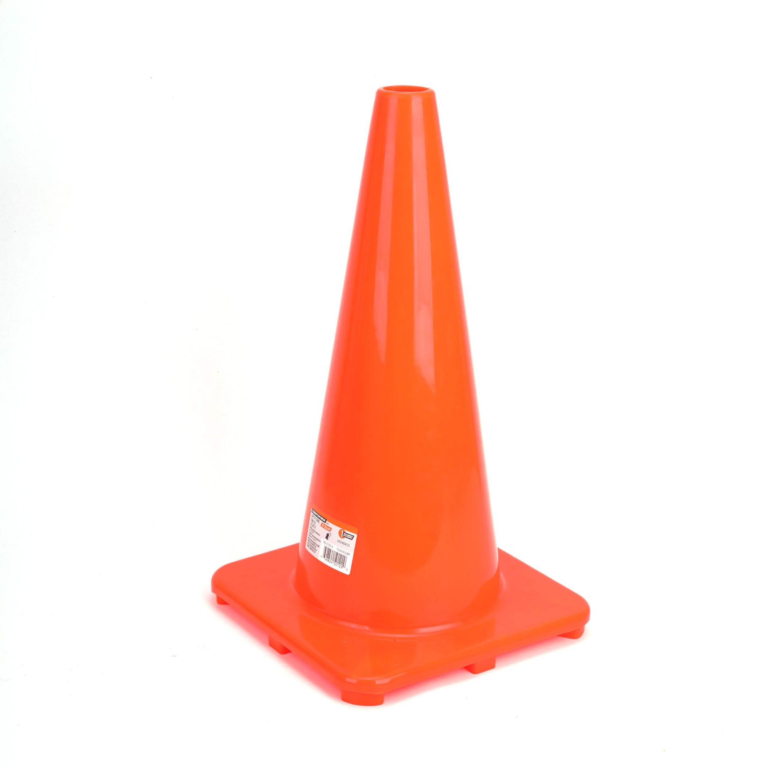 Certified Safety Cone, 18-in, Orange Front_Three_Fourths_Angled_Left