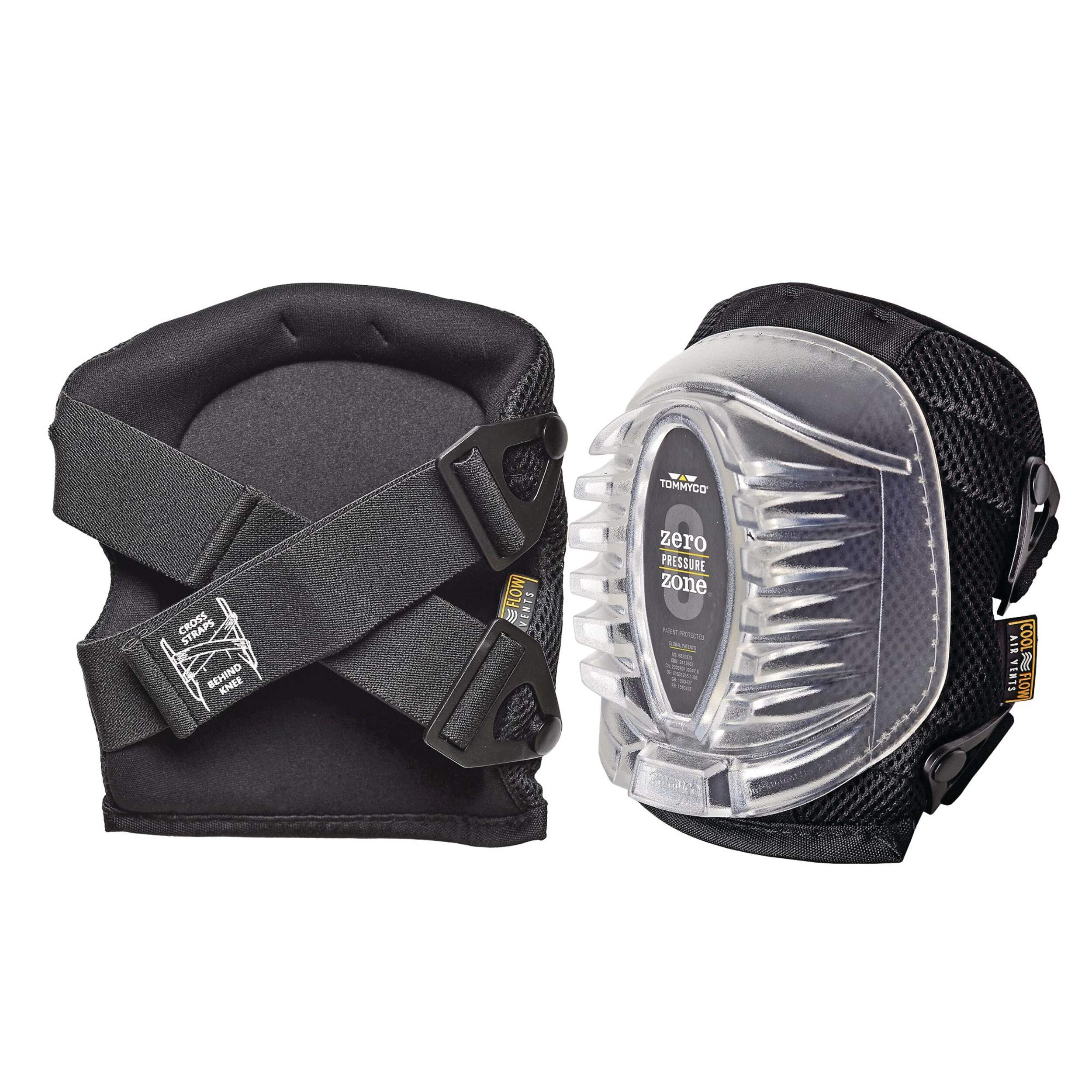 Tommyco GELite Rough/All-Terrain Knee Pads, Black, 1-Pair Composite_or_Mixed