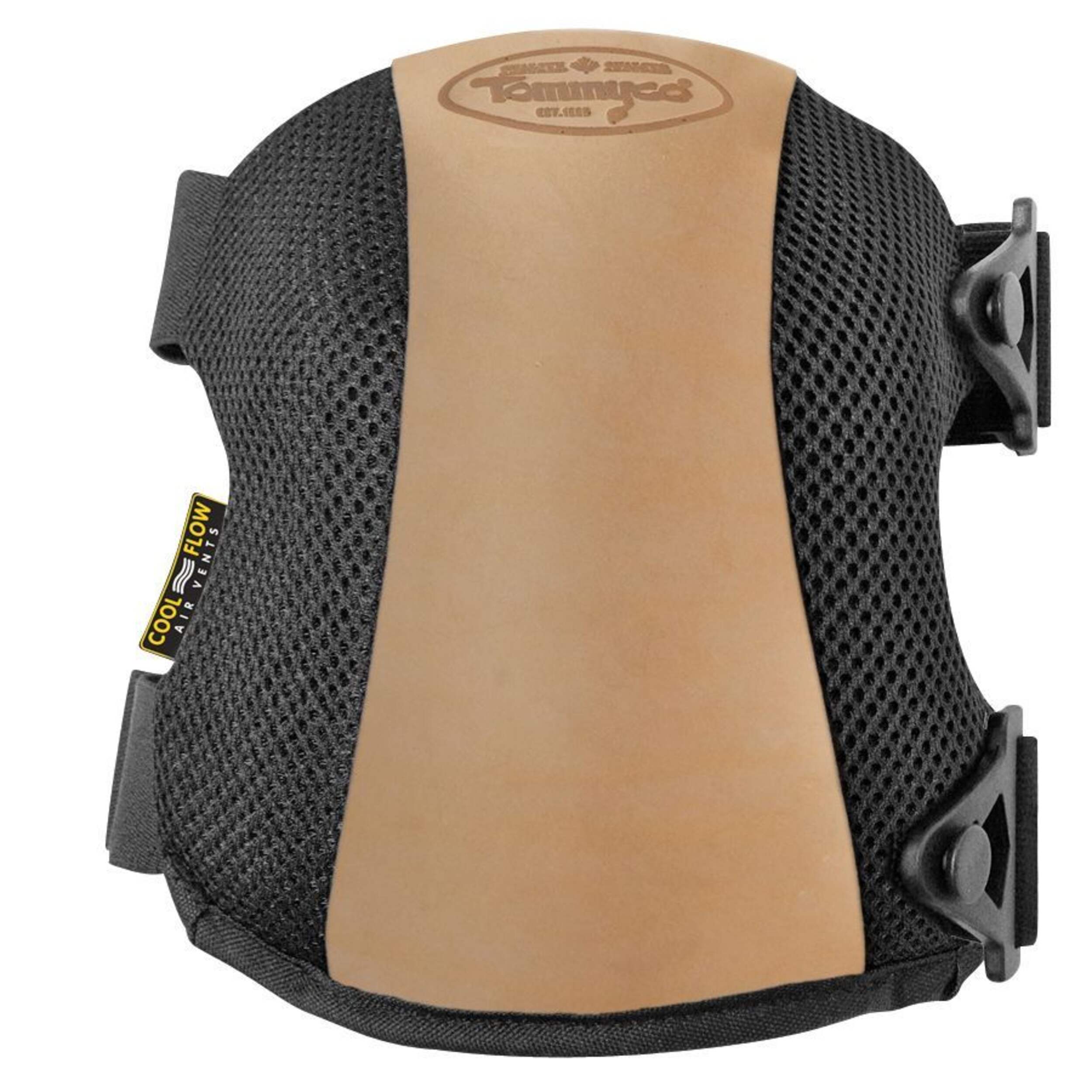 Genouillères Tommyco GELite Cool Flow, cuir Front_Flat