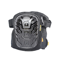 Tommyco GELite Hard-Shell Hard-Terrain Knee Pads, Black, 1-Pair Front_Angled_Left
