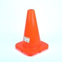 Certified Safety Pylon Cone, 12-in Orange Front_Three_Fourths_Angled_Left