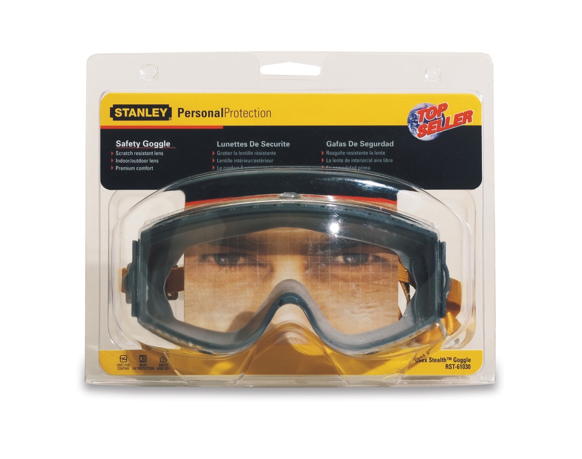 Stanley Premium Safety Goggle, Clear Canadian Tire