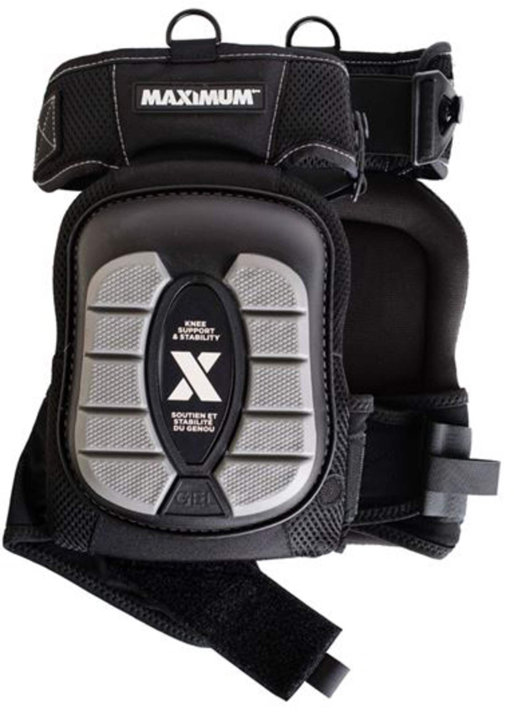 MAXIMUM GEL Flat-Terrain Kneepads, Black, 1-Pair Front_Flat