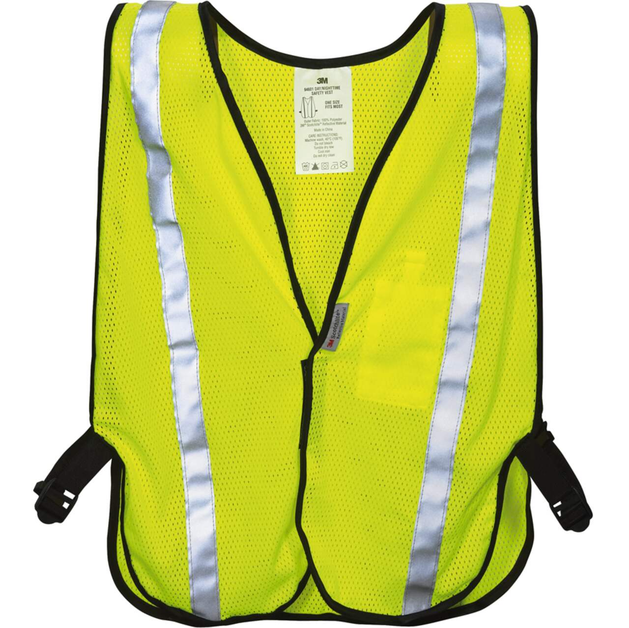3M™ Recreational High-Visibility Reflective Safety Vest, One Size Fits All,  Yellow
