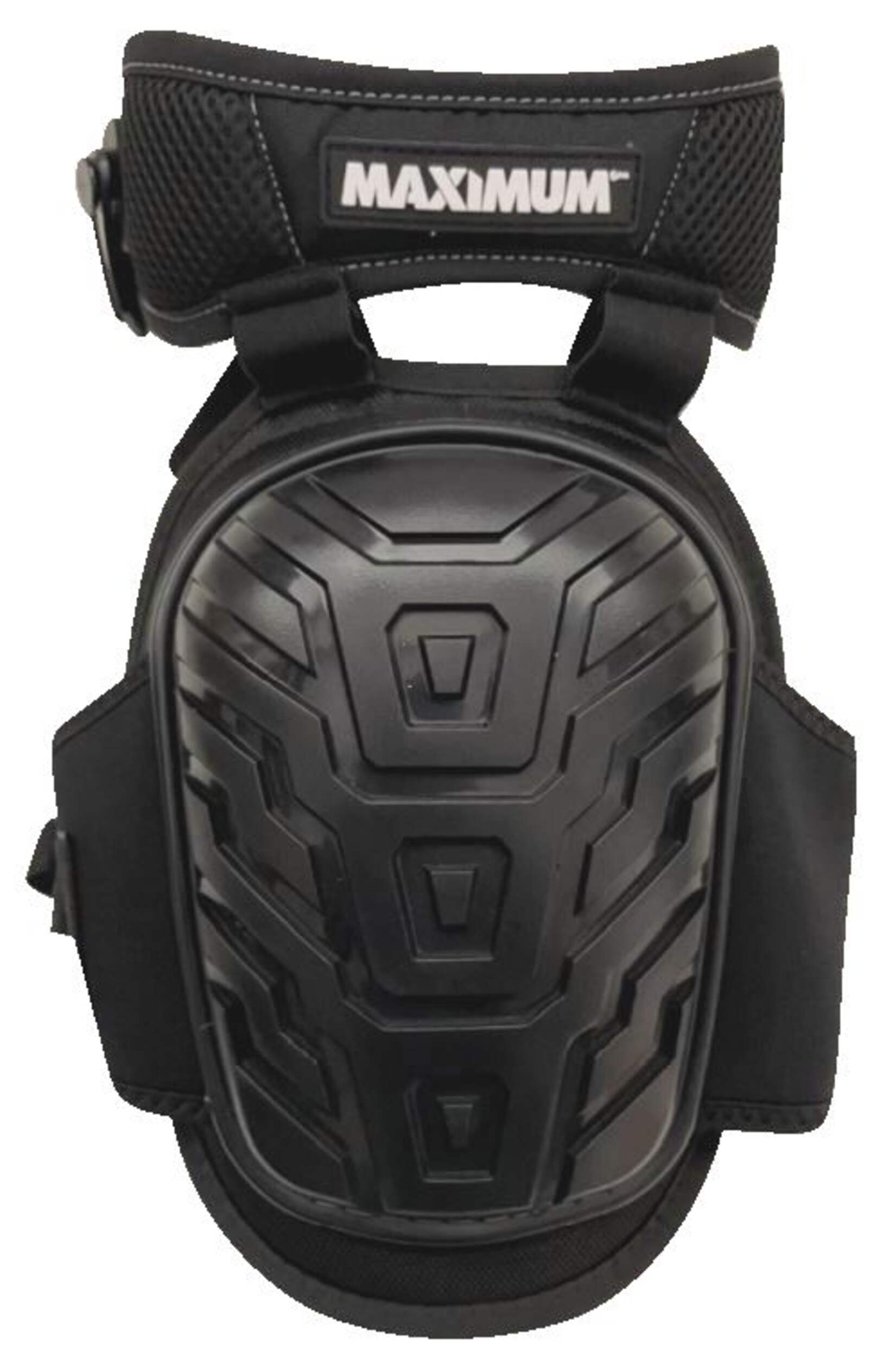 MAXIMUM Hard Terrain Pro Kneepads, Black Front_Flat