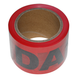 Danger Tape, 3-in x 300-ft, Red Overhead_Plunge