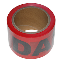 Danger Tape, 3-in x 300-ft, Red Overhead_Plunge