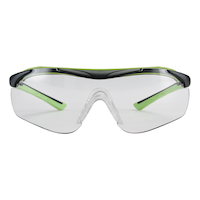 3M¿ 47100H1-DC Brow Guard Anti-Fog Anti-Scratch Clear Lens Safety Glasses, Black/Green