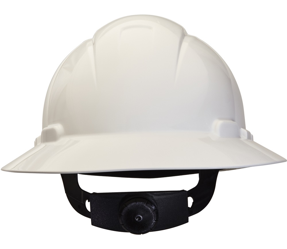 3M™ NonVented FullBrim Hard Hat with Ratchet Adjustment, White