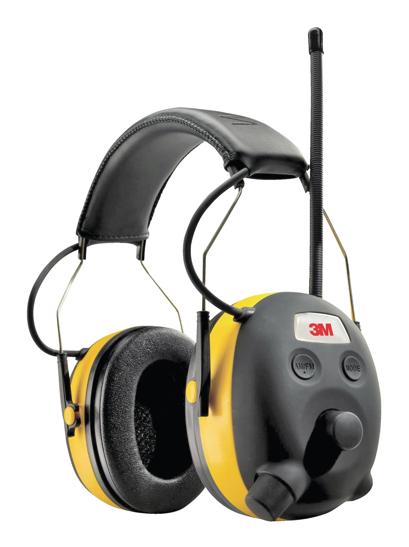 3M WorkTunes NRR 24dB AM FM Hearing Protector Yellow Black