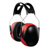 3M™ Pro-Grade NRR 30dB Earmuffs, Red/Black
