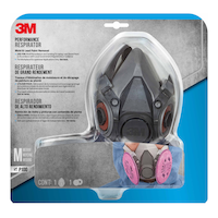 3M™ Mold & Lead Paint Removal P100 Performance Respirator, Black Front_Flat