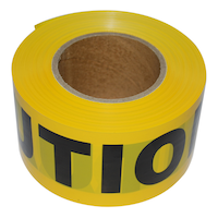 Caution Tape, 3-in x 1000-ft, Yellow Front_Elevated