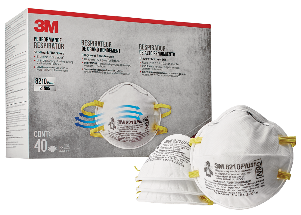 3M 8210Plus N95 Respirators, 40pk Canadian Tire