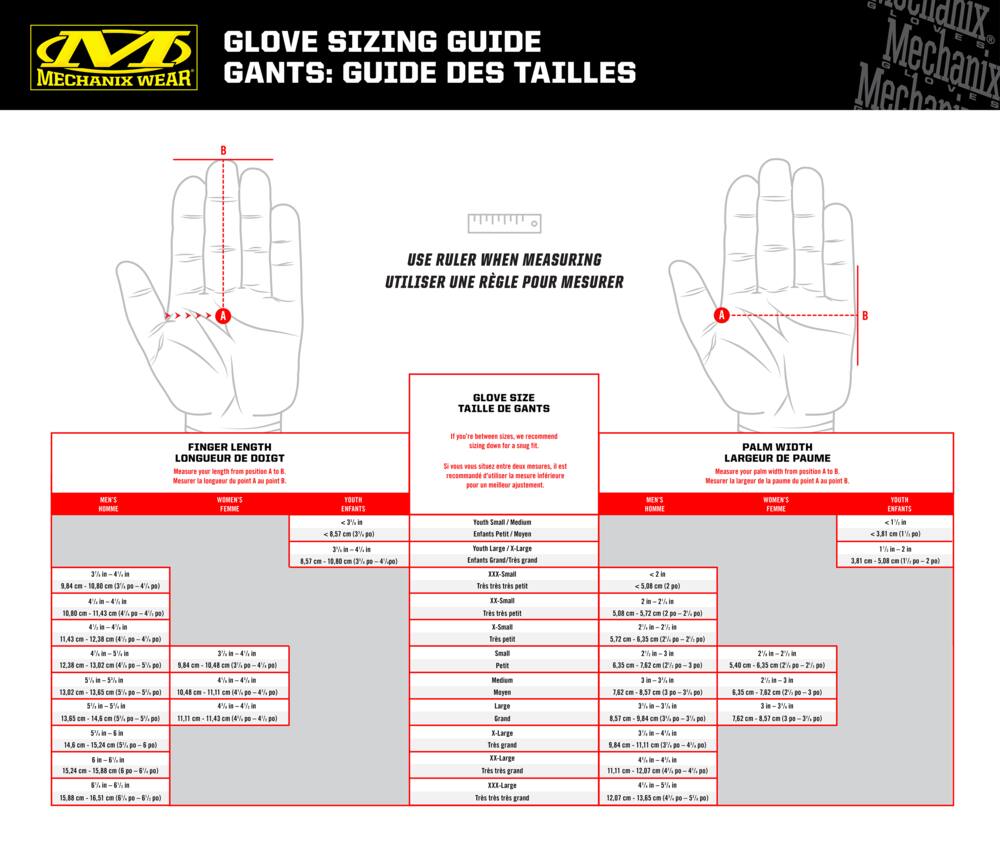 mechanix wear sizing